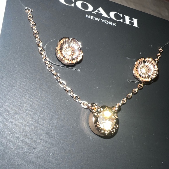 Coach Necklace and Earring set - Picture 4 of 12